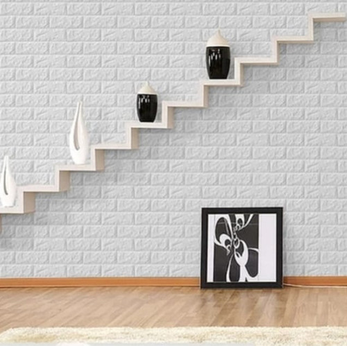 دیوارپوش فومی اجری سفید