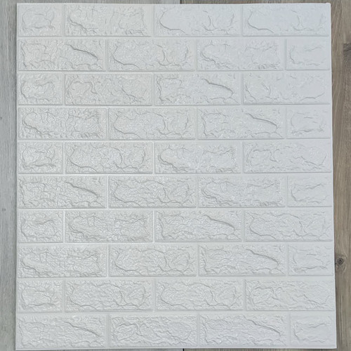 دیوارپوش فومی سفید آجری